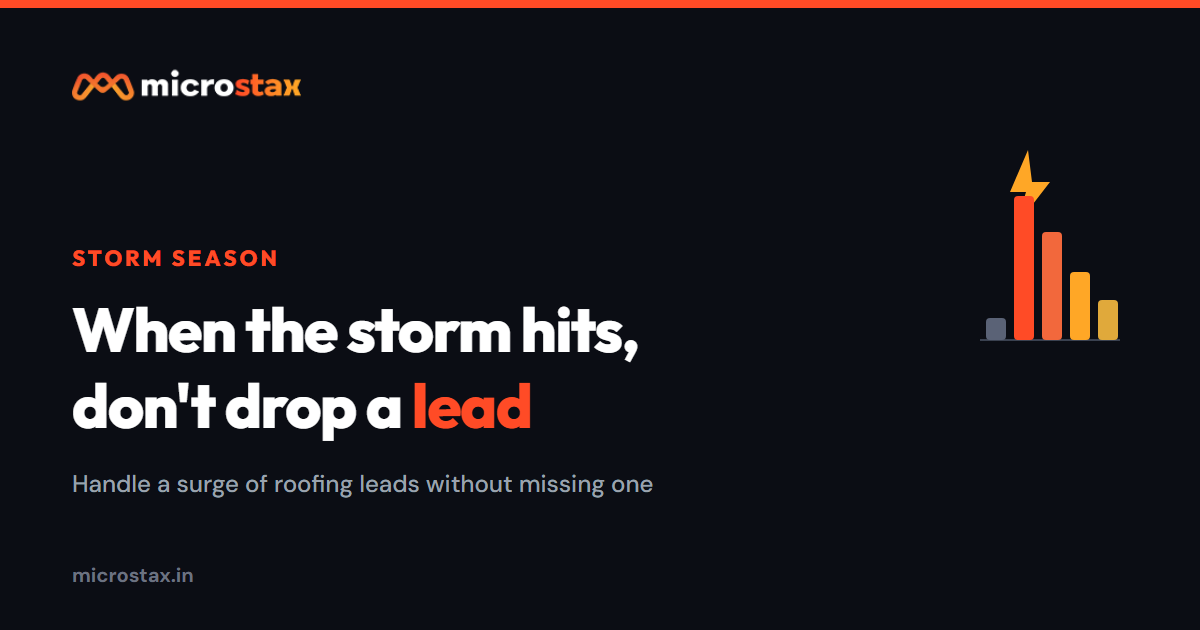 A Storm Just Hit. Can Your Roofing Business Handle the Flood of Leads?