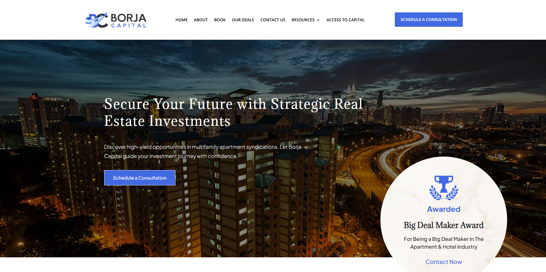 Borja Capital website