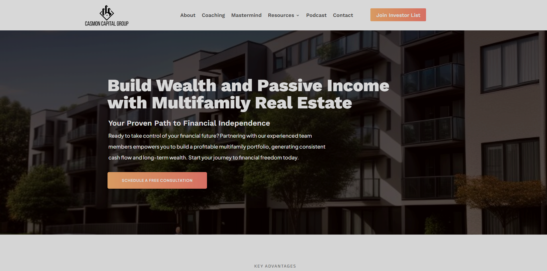 Casmon Capital website