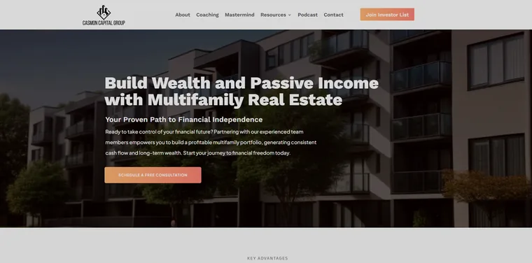 Casmon Capital website