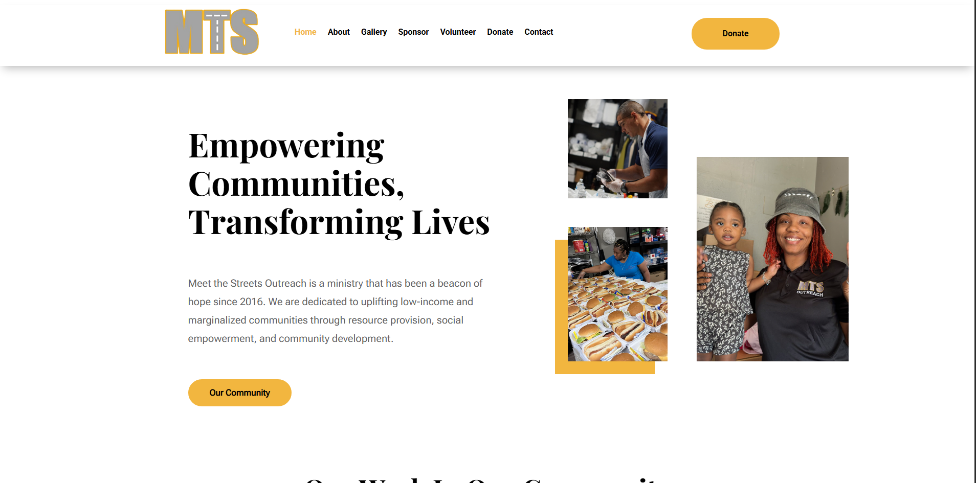 MTS Outreach website